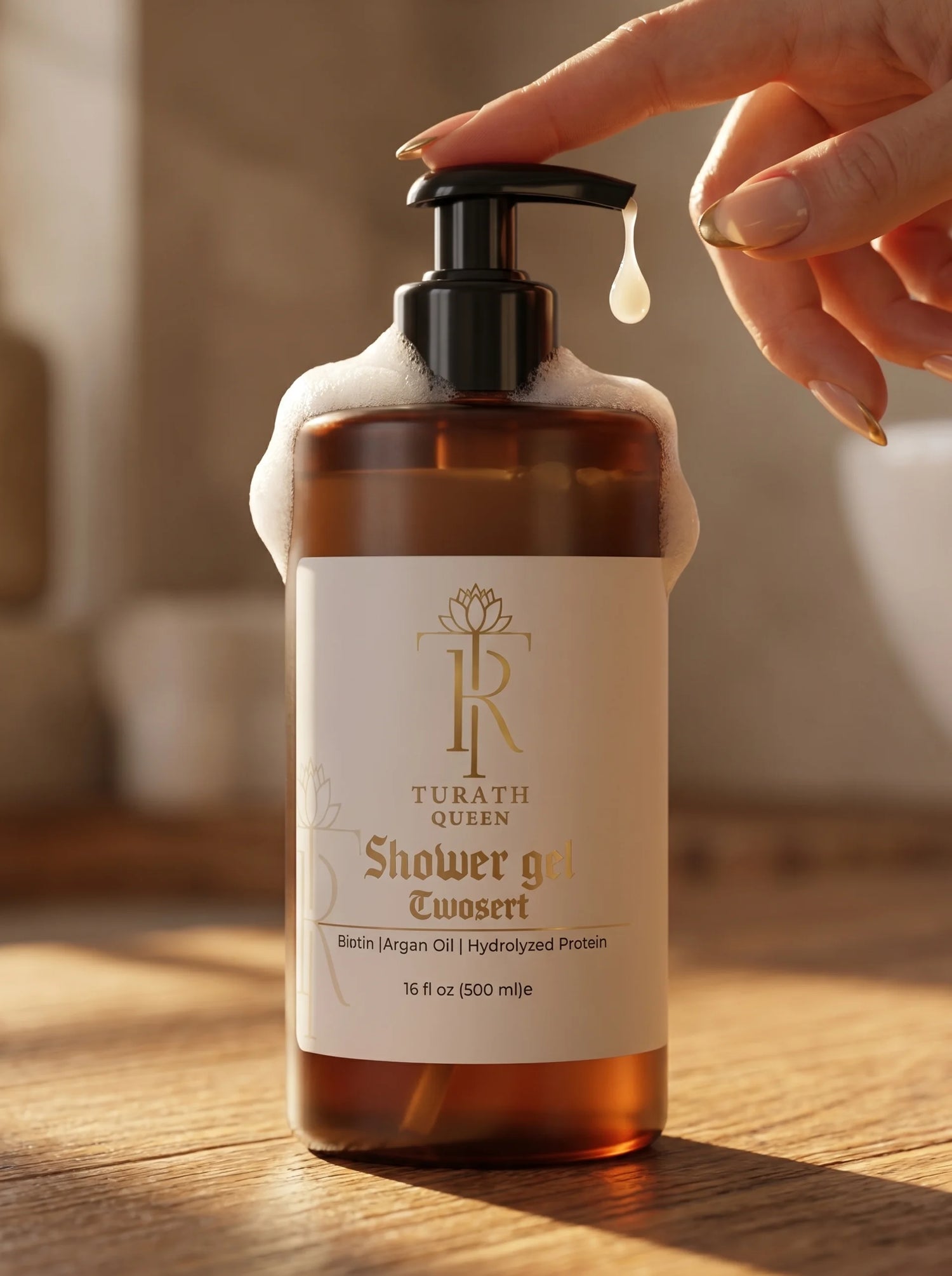 SHOWER GEL 500ml — Bath of Queens Twosert
